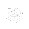 Tunel foliowy BV2 [4,4 m2] 2 x 2,2 x 1,9 m